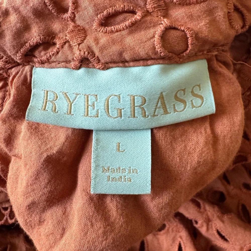 Chic Lace Maxi Dress in Terracotta - Picture 5 of 12